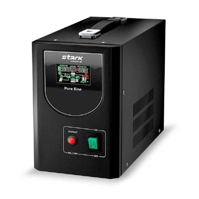 ИБП STARK SC 1300 PS 1300ВА/1100Вт {Line-Interactive, Напольный, 154-264В, 2 х ЕВРО, Чистый синус, БЕЗ АКБ - внешние батареи 1 шт от 55Ач до 480 Ач}