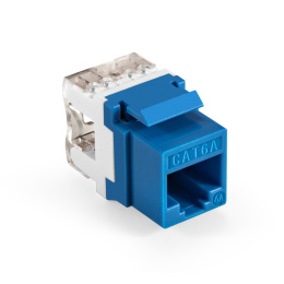 Модуль-вставка Keystone Jack RJ-45 ExeGate KJ-8P8C-U-C6A-180-Dual (Кат.6A, неэкранированная, 180 градусов, IDC Krone/110) EX297263RUS