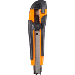 Нож Вихрь 18мм, 1шт, оранжевый/черный [73/10/10/3]