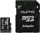 Карта памяти Qumo QM32GMICSDHC10 microSDHC 32Gb Class10 + microSD-- SD Adapter