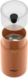 Кофемолка Kitfort КТ-7249 150Вт сист.помол.:ротац.нож вместим.:70гр оранжевый
