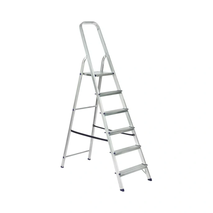 Алюминиевая стремянка Topfort 6 ступеней 1717682