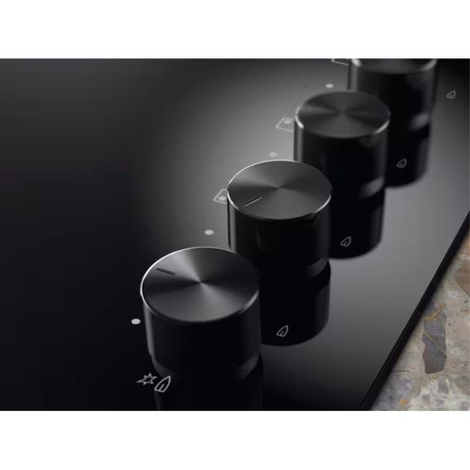 Газовая варочная панель Electrolux KGG6407K,  4 конфорки,  закаленное стекло,  черный