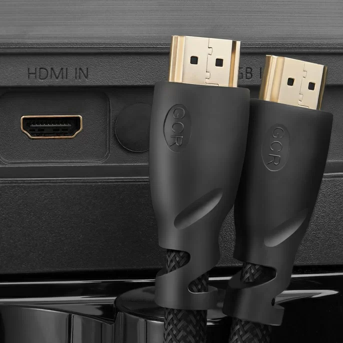 Greenconnect Кабель 3.0m HDMI версия 2.0, HDR 4:2:2, Ultra HD, 4K 60 fps 60Hz/5K*30Hz, 3D, AUDIO, 18.0 Гбит/с, 28/28 AWG, OD7.3mm, тройной экран, черный нейлон, GCR-HM811-3.0m