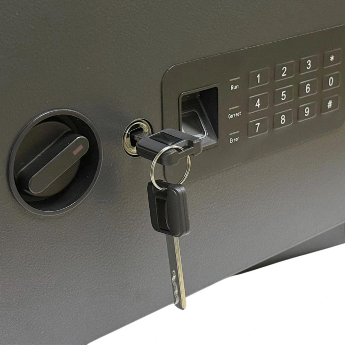 Сейф мебельный LockSworth VS4526 взломостойкий встраиваемый 250x350x250мм электронный/ключевой/биометрический