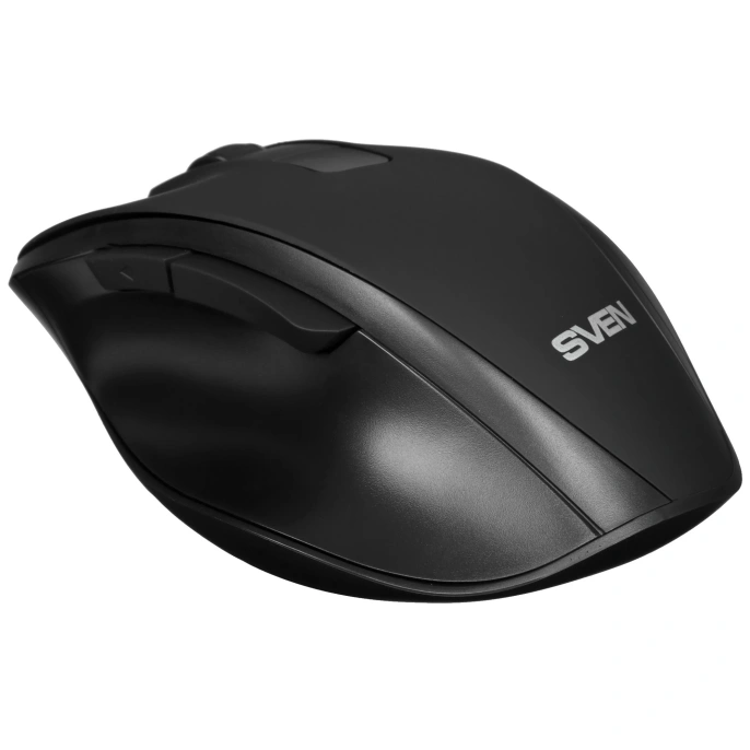 Беспроводная мышь Sven RX-525SW чёрная бесшумн. кл., 5+1кл. 600-1400DPI, Soft-touch, блист. SV-021849