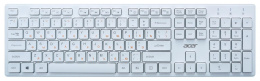 Клавиатура Acer OKW123, проводная, USB, мембранная, белый [zl.kbdee.00d]