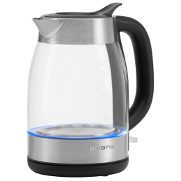Чайник электрический Polaris PWK 1817CGL, 1.8л, Металл/стекло/пластик
