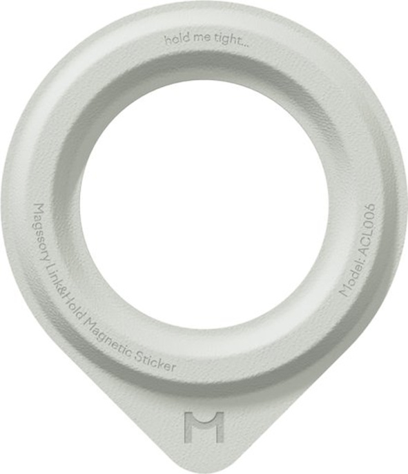 Держатель для смартфона Magssory Link&amp;Hold ACL006 Light Gray (ACL006lg) (магнитный, совместимый с Mag Safe, с металлическим кольцом в комплекте)