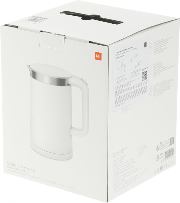 Чайник электрический Xiaomi Mi Smart Kettle Pro, 1.5л, металл/пластик