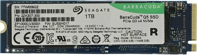 Накопитель SSD 1 Tb M.2 2280 M Seagate BarraCuda Q5 ZP1000CV3A001 3D QLC