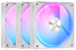 Комплект вентиляторов для корпуса Ocypus Delta F12 WH ARGB 3 IN 1 Delta-F12-WH3AM00X-GL 3шт, размер вентилятора: 120х120х25мм, гидродинамический подшипник, 2000об/мин, 73CFM, 29dB A , ARGB, PWM, 470г