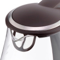 Чайник электрический Vitek VT-7015 1.7л. 2200Вт прозрачный/коричневый корпус: стекло/пластик