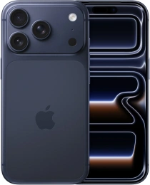 Смартфон Apple iPhone 17 Pro 256GB Deep Blue A3523 MG8J4ZA/A 6.3" OLED 1206x2622 120 Гц, Apple A19 Pro, ОЗУ 12 ГБ, память 256 ГБ, камера
