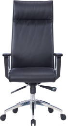 Кресло руководителя Cactus CS-LBK-BARSELONA, кожа, до 120кг, черный
