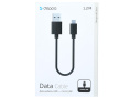 Кабель Deppa 72103,  micro USB (m) -  USB (m),  1.2м,  2A,  черный