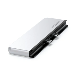 Хаб двойной Satechi Dual USB-C Hub For Surface Pro 9. Цвет: серебристый (ST-HSP9P)