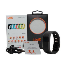 Фитнес-браслет Lime Lime 102 black Шагомер, Подсчет калорий, Часы, Будильник, Черный ремешок 550113