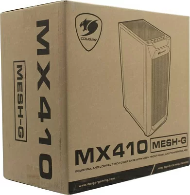 Корпус Miditower Cougar MX410 Mesh-G Black ATX с окном