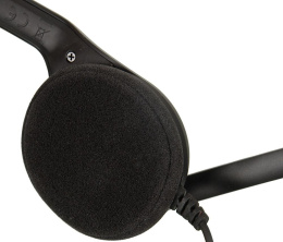 Наушники с микрофоном Sennheiser PC 7 черный 2м накладные USB оголовье (504196)