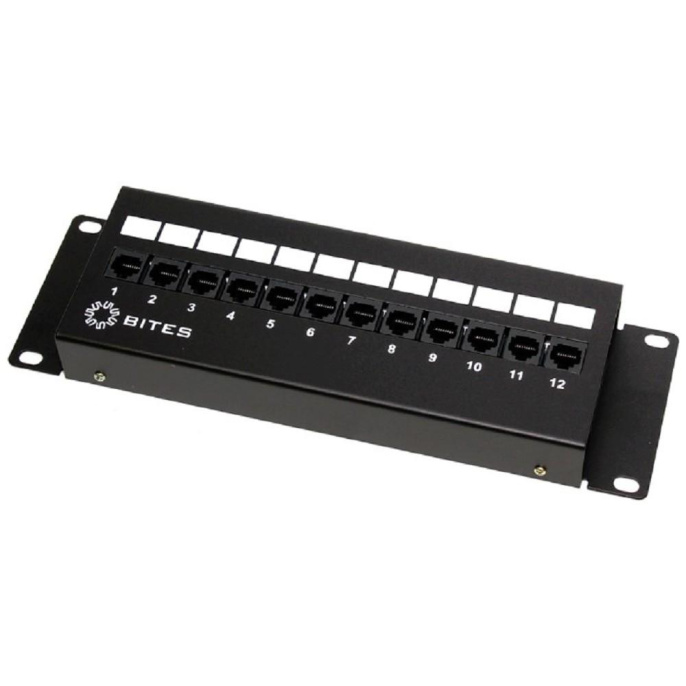 5bites Патч-панель PPU55-08W UTP / 5E / 12P / FRONT DUAL IDC / 2U / L 287MM / WALL