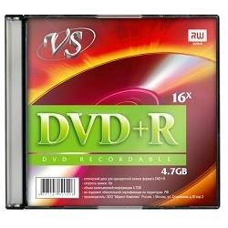 Диски VS DVD+R 4.7Gb, 16x, Slim Case 5шт. 620519