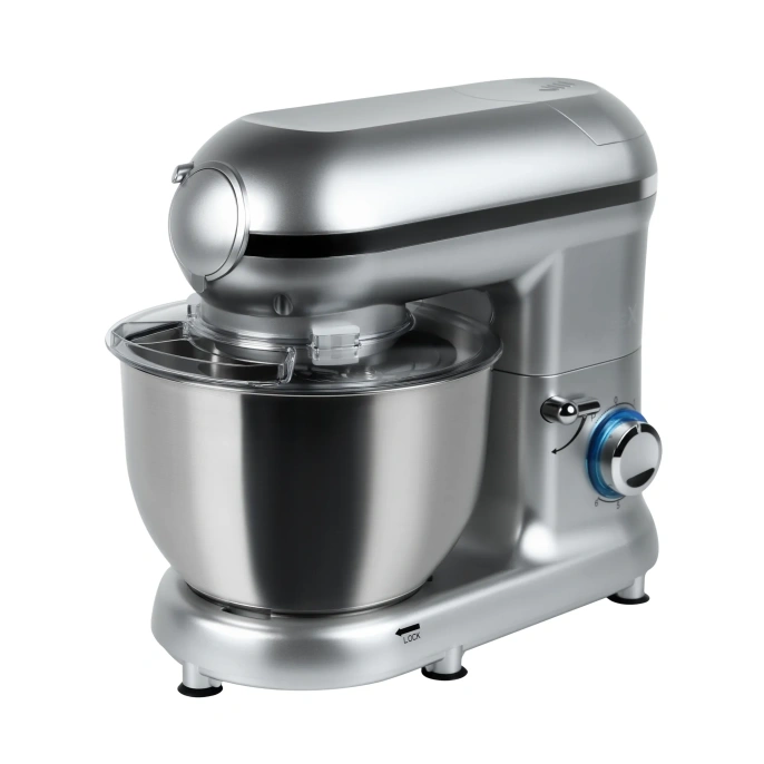 Кухонный комбайн RAGEX R101-900 9 в 1, 4.5 литра, 6 скоростей, 1500 Вт, серебристый