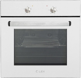 Духовой шкаф электрический LEX EDM 040 WH,  62л,  дверца с 2 стеклами,  белый