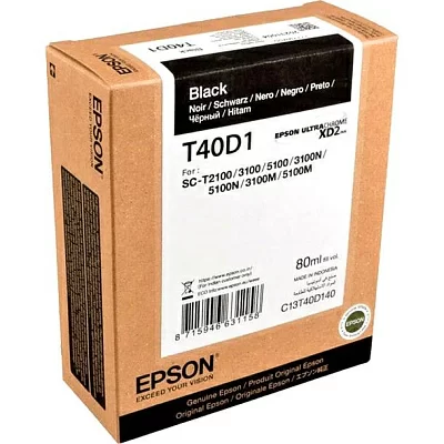 Epson C13T40D140 картридж для Epson для SC-T3100/5100 80мл, чёрный (LFP)