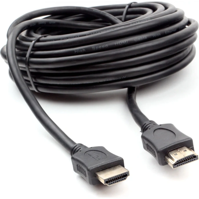 Кабель HDMI Cablexpert 10м v2.0 19M/19M серия Light черный позолоченные разъемы экран пакет CC-HDMI4L-10M