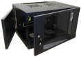 Шкаф Шкаф настенный Next, 15U 550x450, стеклянная дверь, черный (TWT-CBWNG-15U-6x4-BK)