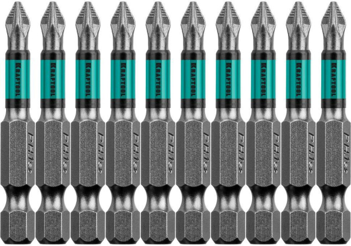 Набор бит Kraftool 26124-1-50-10 10пред. для шуруповертов