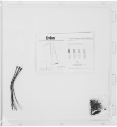 Корпус ATX Aerocool Cylon, Midi-Tower, без БП,  белый [cylon wh]