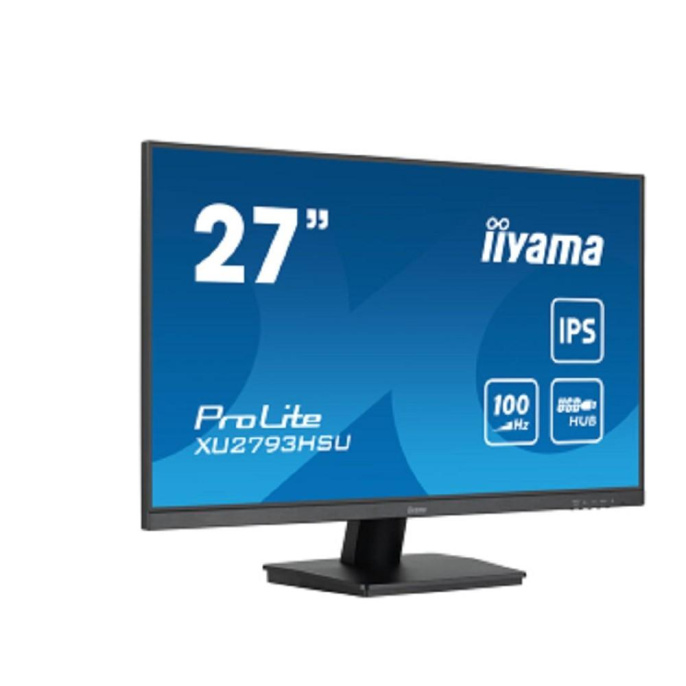 27" Монитор Iiyama ProLite XU2793HSU-B6, 1920x1080, IPS, 100Гц, 1хHDMI, 1хDP, черный