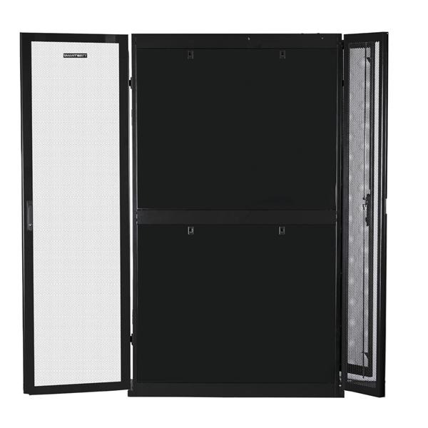 Серверный шкаф SMARTWATT Серверный шкаф Rack S-Series 42U 600x1200мм, двери с перфорацией, боковые панели 4шт и ролики в комплекте, черный 4512020620014 IRS42612