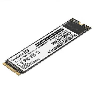 Накопитель SSD M.2 2280 1Tb ExeGate NextPro+ M2UV500TS1TB (SATA-III, 22x80mm, 3D TLC) EX295280RUS