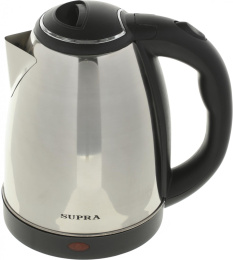 Чайник электрический Supra KES-1801S, 1.8л, металл/пластик