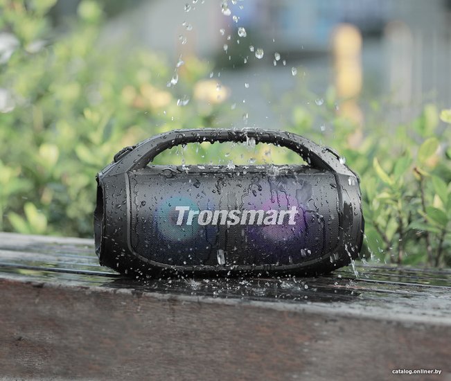 Портативная колонка Tronsmart Bang SE 40W стереозвук, IPX6, Bluetooth 5.3, ультрапортативная с ручкой и съемным ремешком, 3 режима освещения, 60 Гц – 20 кГц, 24 часа