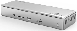 Док-станция Docking Station WAVLINK Thunderbolt 4 Quad Display/96W Power Delivery Include 20V/11.5A Power Adapter/4xUSB3.0/3xThunderbolt 4/2xDP 4K 60HZ/2xHDMI 4K 60HZ/1xGigabit LAN/1xCombo Audio Jack/1xCardReader