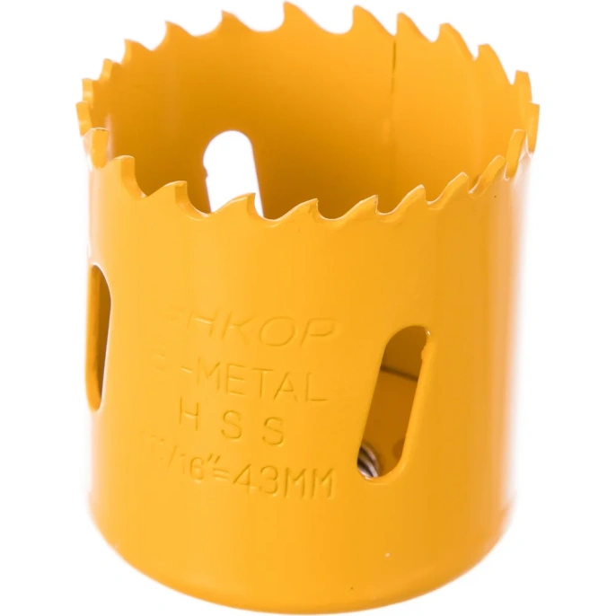 Коронка биметаллическая 43 мм; HSS по металлу Энкор 24343