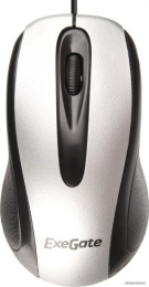 Мышь ExeGate Professional Standard SH-9026S (USB, оптическая, 1000dpi, 3D, 3 кнопки и колесо прокрутки, длина кабеля 1,35м, серебристая, Color Box) EX264098RUS