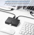 Разветвитель Ugreen 30345 USB 2.0 Type-A, черный