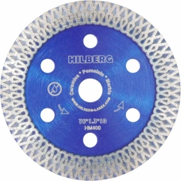 Диск алмазный отрезной Hilberg турбо ультратонкий 76x10 Hard Materials X-type HM400
