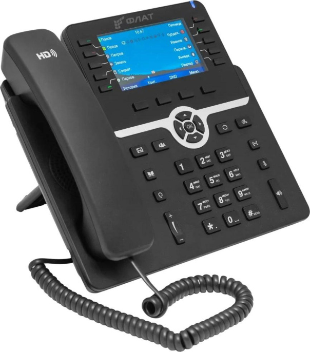 Телефон IP Флат Flat-Phone-B10/RU черный