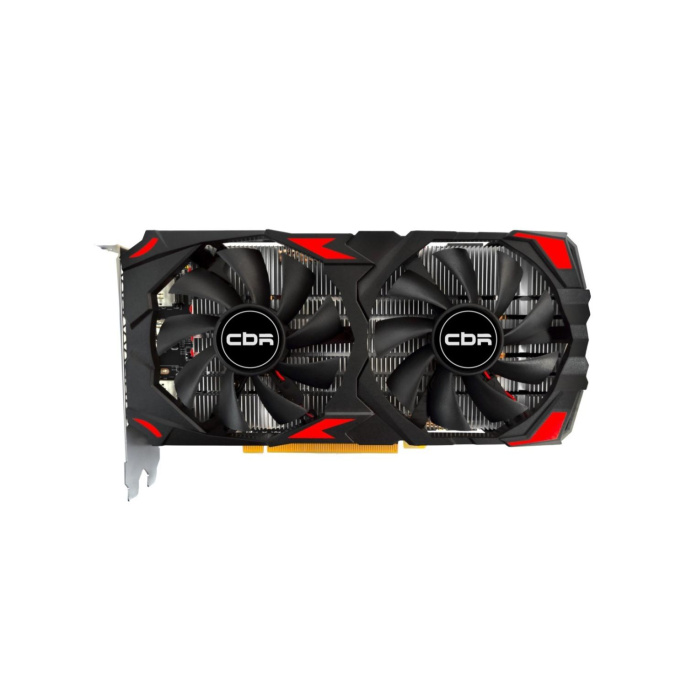 Видеокарта CBR Radeon RX 580 8G GDDR5, 256BIT, 2048, 1168MHz, Dual fan PCIE 3.0, 150W HDMI/2xDP [VGA-STX580-8G-RTL]