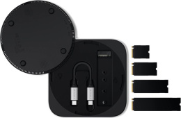 Внешний корпус для SSD Satechi USB4 NVMe SSD Enclosure For Mac mini M4 Up To 40Gbps Up To 8TB. Цвет: серебристый (ST-EU4SNSS)