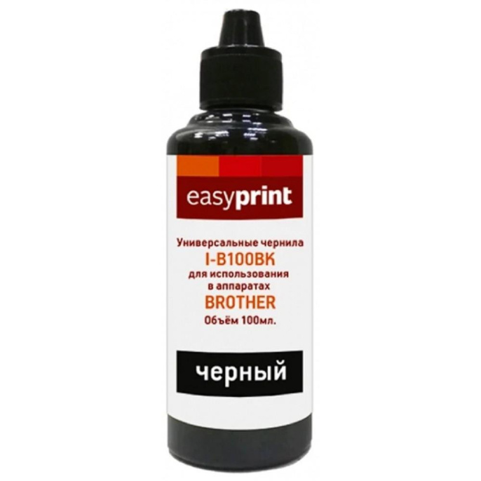 EasyPrint Чернила I-B100BK универсальные для Brother 100мл. чёрный