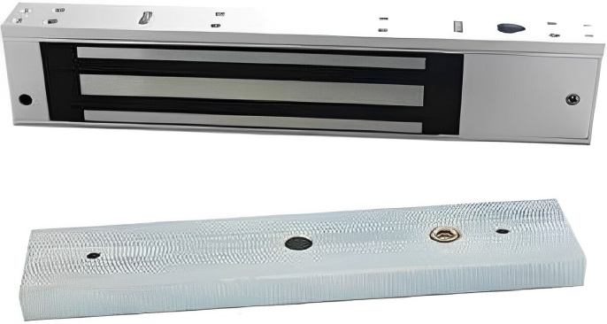 Электромагнитный замок ZKTeco LM-2802 входное напряжение DC12V, рабочий ток 450 мА ± 5 %, диапазон растягивающих усилий 200 кг ± 5 %