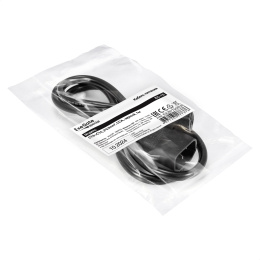 Кабель питания ExeGate Special EC-1S-C13- C14/3x0.5 IEC 320 C13 - IEC 320 C14, 3*0.5mm2, CCA, черный, 1м EX297755RUS