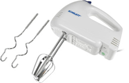 Миксер SCARLETT SC-HM40S03, ручной, белый и синий